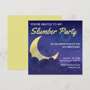 Sleepover Party   Slumber Party Geburtstag Einladu Einladung