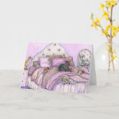 Sleepover - Peitschen und Windhunde Galore! Karte (Gelbe Blume)