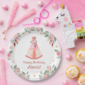 Sleepover Slumber Party Girl Pink Teepee Geburtsta Pappteller (Party)