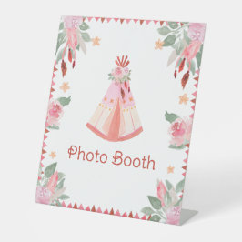 Sleepover Slumber Party Girl Pink Teepee Geburtsta Sockelschild