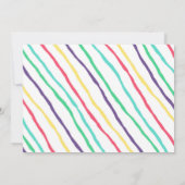 Sleepover Slumber Party Rainbow Girl Geburtstag Einladung (Rückseite)