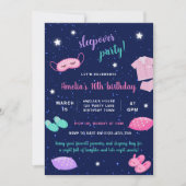 Sleepover Slumber Teen Geburtstagsparty Einladung (Vorderseite)