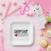Sleepover Squad Heart Party  Pappteller (Party)