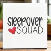 Sleepover Squad Heart Party Serviette