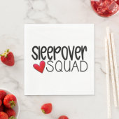 Sleepover Squad Heart Party Serviette (Beispiel)