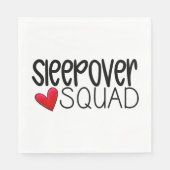 Sleepover Squad Heart Party Serviette (Vorderseite)