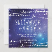Sleepover Stars Geburtstagsparty Einladung (Vorderseite)