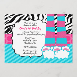 Sleepover zum Geburtstag Einladung