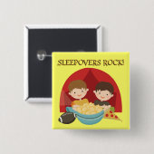 Sleepovers-Felsen Button (Vorne & Hinten)