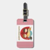 Sleepovers-Felsen Gepäckanhänger (Vorderseite vertikal)