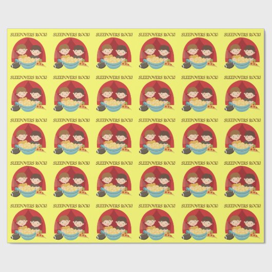 Sleepovers-Felsen Geschenkpapier (Flach)