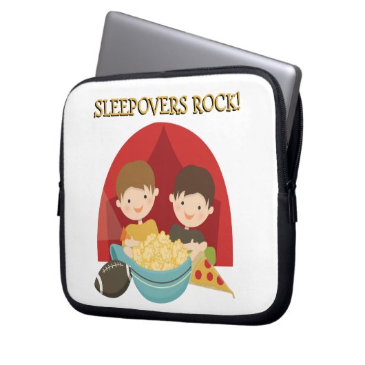 Sleepovers-Felsen Laptopschutzhülle (Vorderseite Links)