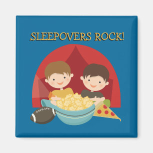 Sleepovers-Felsen Magnet