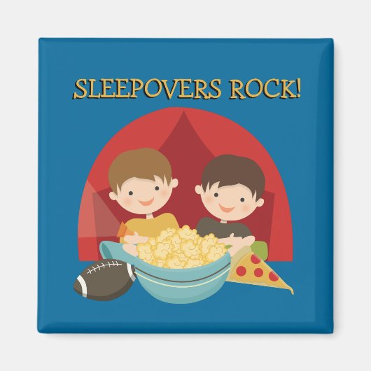 Sleepovers-Felsen Magnet (Vorne)