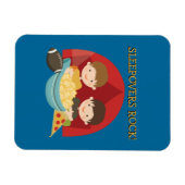 Sleepovers-Felsen Magnet (Horizontal)