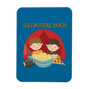 Sleepovers-Felsen Magnet