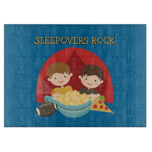 Sleepovers-Felsen Schneidebrett (Vorderseite)