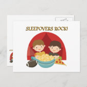 Sleepovers Rock Postkarte (Vorne/Hinten)