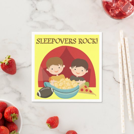 Sleepovers Rock Serviette (Beispiel)