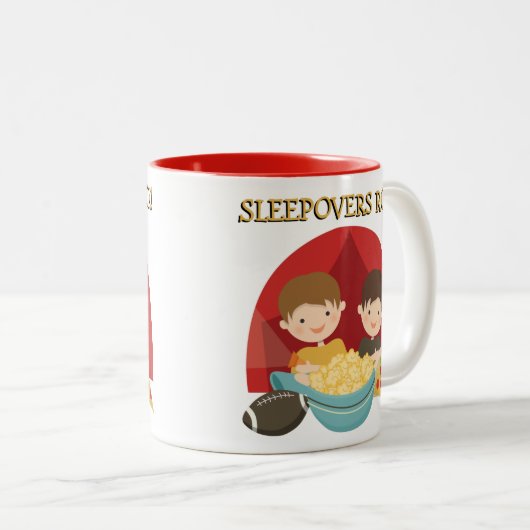 Sleepovers Rock Zweifarbige Tasse (VorderseiteRechts)
