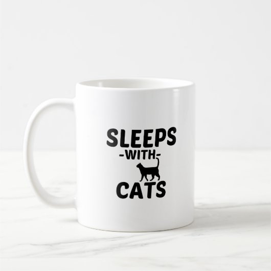 SLEEPS WITH CATS KAFFEETASSE (Links)