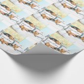 Sleeps with Yorkies Geschenkpapier (Ecke)