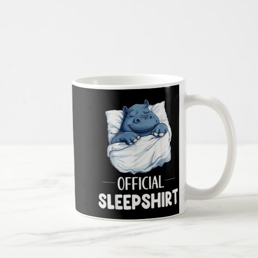Sleepshirt Cute Sleeng Hip Animal Lovers Pajama Kaffeetasse (Rechts)