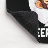 Sleepshirt Cute Sleeng Monkey Animal Lover Pajama  Mousepad (Ecke)