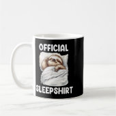 Sleepshirt Cute Sleeng Sloth Animal Lovers Pajama Kaffeetasse (Links)