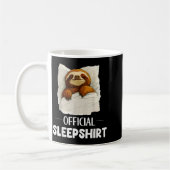 Sleepshirt Cute Sleeng Sloth Animal Lovers Pajama Kaffeetasse (Links)
