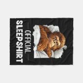 Sleepshirt Sleeng Bigfoot Sasquatch Lovers Pajama Fleecedecke (Vorderseite (Horizontal))