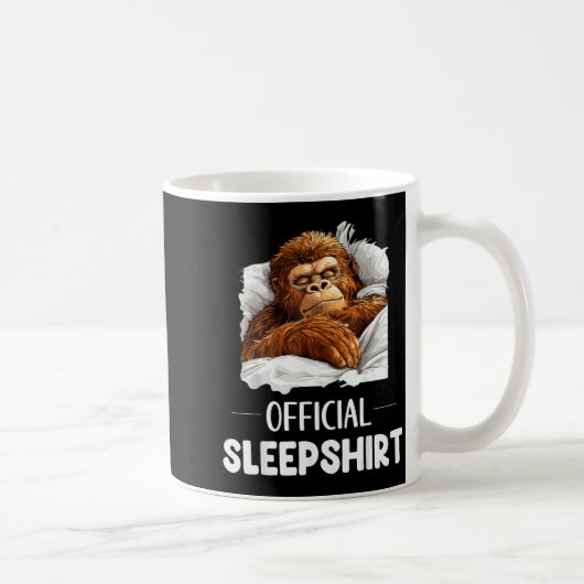 Sleepshirt Sleeng Bigfoot Sasquatch Lovers Pajama  Kaffeetasse (Rechts)