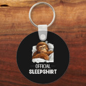 Sleepshirt Sleeng Bigfoot Sasquatch Lovers Pajama Schlüsselanhänger (Vorderseite)