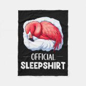 Sleepshirt Sleeng Flamingo Animal Lovers Pajama  Fleecedecke (Vorderseite)