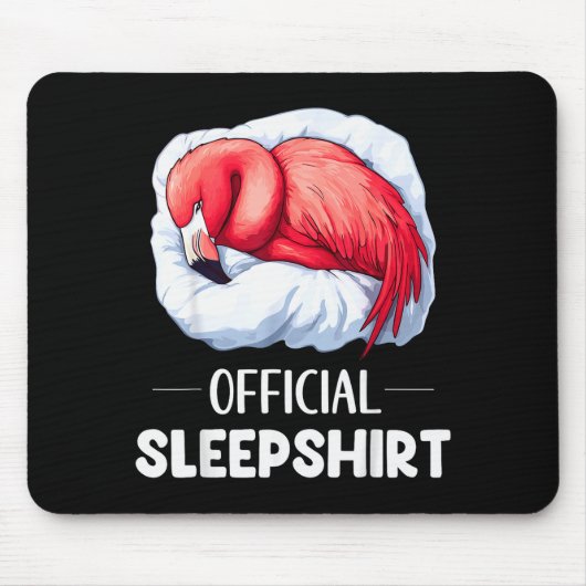 Sleepshirt Sleeng Flamingo Animal Lovers Pajama  Mousepad (Vorne)