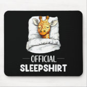 Sleepshirt Sleeng Giraffe Animal Lovers Pajama Mousepad (Vorne)