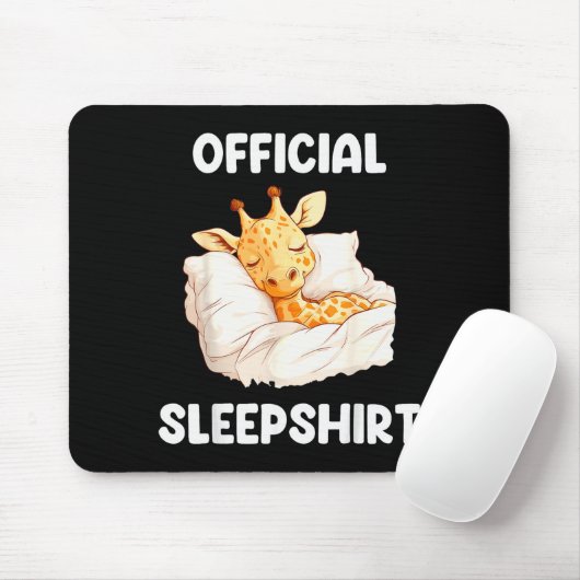 Sleepshirt Sleeng Giraffe Animal Lovers Pajama Mousepad (Mit Mouse)
