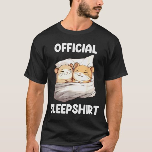 Sleepshirt Sleeng Hamster Animal Lovers Pajama T-Shirt (Vorderseite)