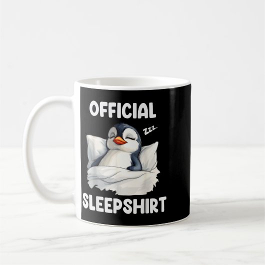 Sleepshirt Sleeng Penguin Animal Lovers Pajama  Kaffeetasse (Links)