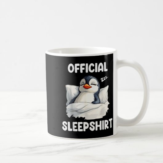 Sleepshirt Sleeng Penguin Animal Lovers Pajama  Kaffeetasse (Rechts)