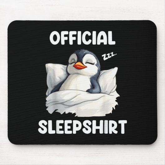 Sleepshirt Sleeng Penguin Animal Lovers Pajama Mousepad (Vorne)