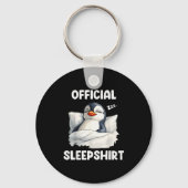Sleepshirt Sleeng Penguin Animal Lovers Pajama Schlüsselanhänger (Vorderseite)
