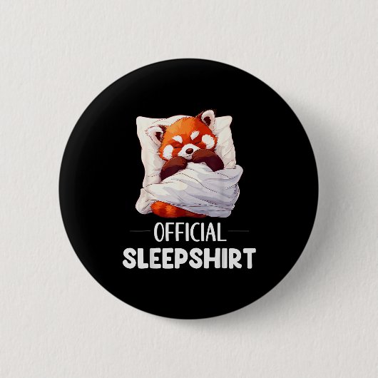 Sleepshirt Sleeng Red Panda Animal Lovers Pajama Button (Vorderseite)