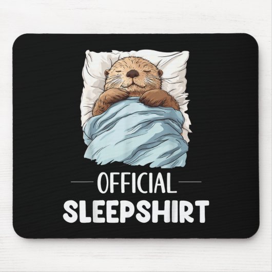 Sleepshirt Sleeng Sea Otter Animal Lovers Pajama Mousepad (Vorne)