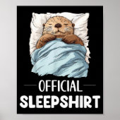 Sleepshirt Sleeng Sea Otter Animal Lovers Pajama Poster (Vorne)