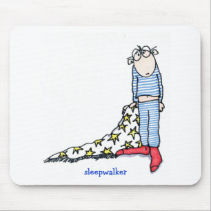 Sleepwalker durch Susan McGraw Keber Mousepad