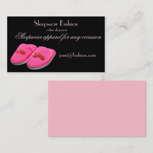Sleepwearkleiderbekleidungsgeschäft Visitenkarte (Vorne/Hinten)