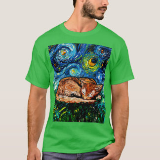 Sleepy Abyssinian Night T-Shirt