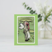 Sleepy Angel Postkarte (Stehend Vorderseite)