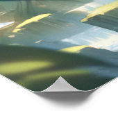 Sleepy angelic animgirl im Wald Poster (Ecke)